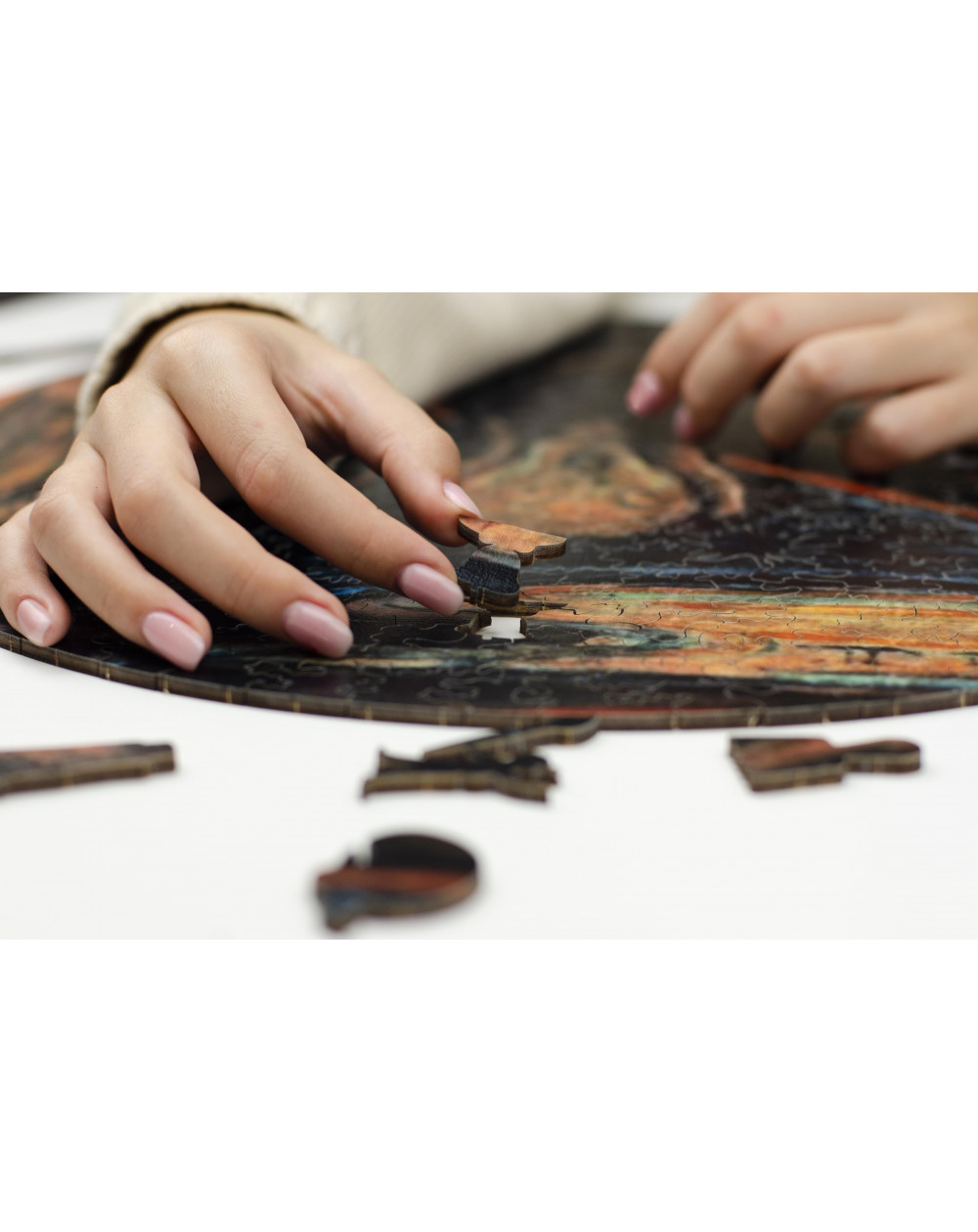 Krzyk 388 szt. ROZMIAR 40cm Ilość Elementów 388 - Drewniane Puzzle