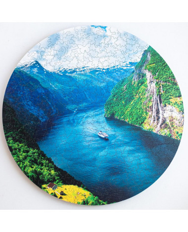 Drewniane Puzzle Fiordy 388 szt.