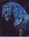 Niebieski koń