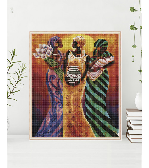 Mozaika diamentowa Afrykańskie kobiety