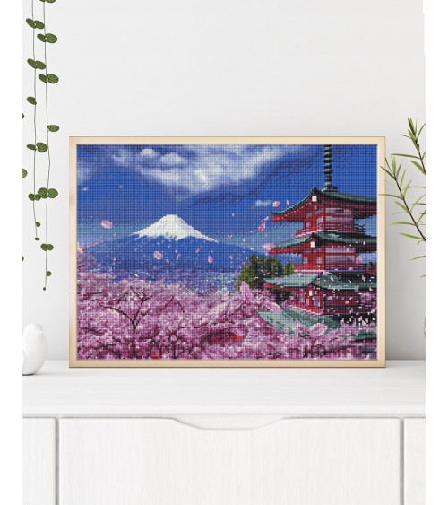 Mozaika diamentowa Kwitnąca Japonia