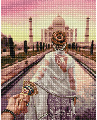 Mozaika diamentowa Chodź za mną. Taj Mahal