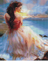Mozaika diamentowa Dziewczyna na brzegu