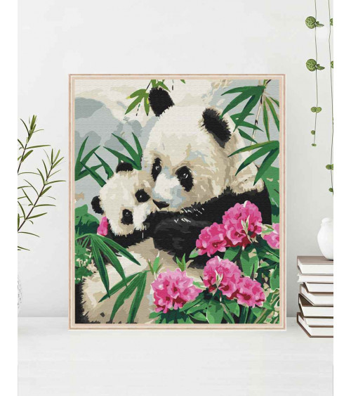 Mama panda z dzieckiem