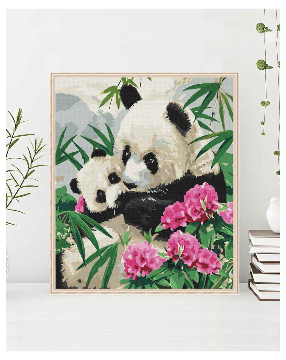 Mama panda z dzieckiem