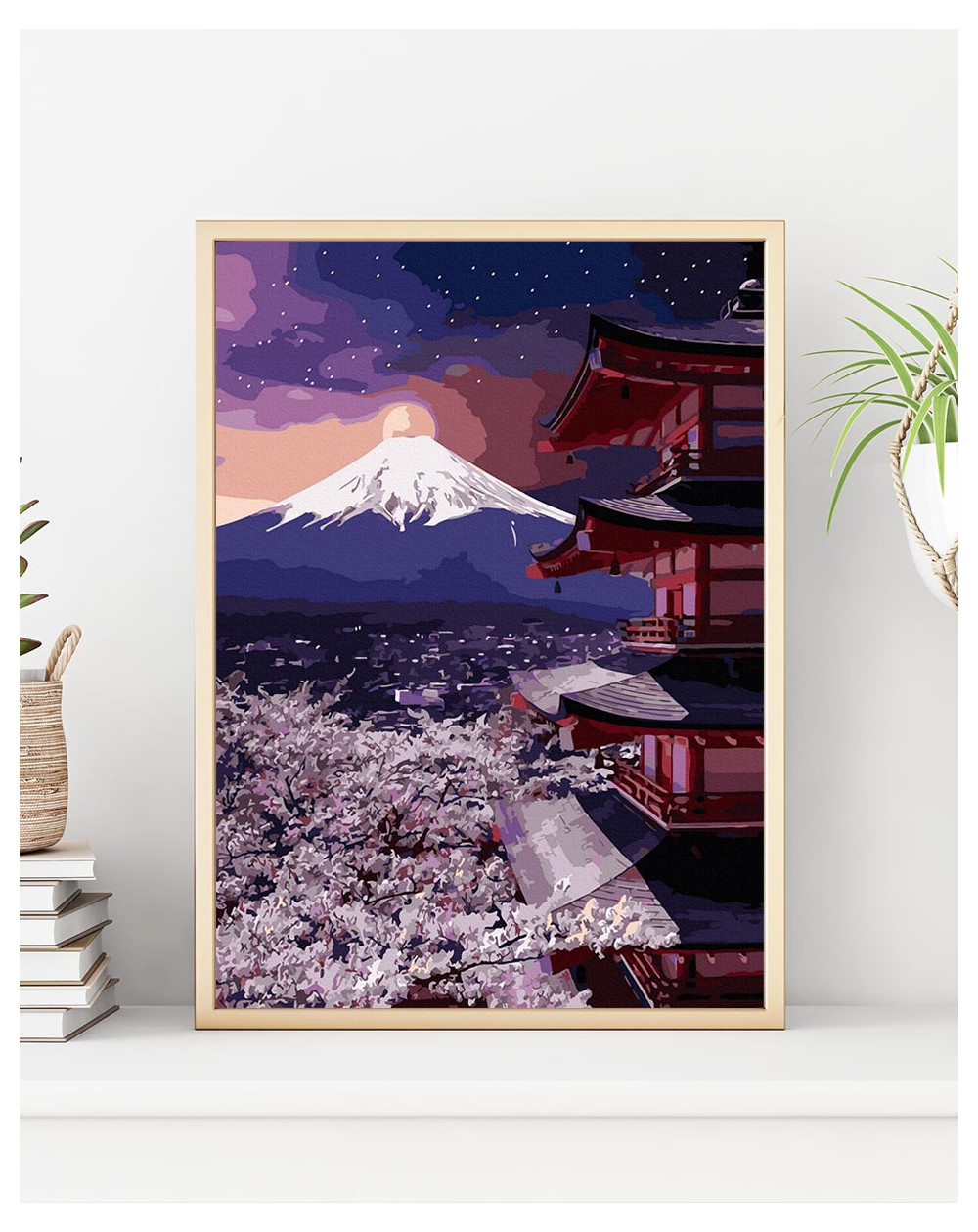 Góra Fuji o zachodzie słońca