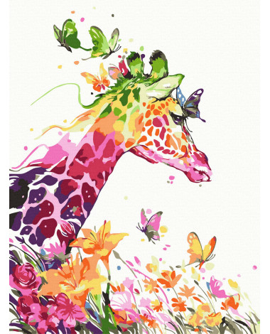Kolorowa żyrafa