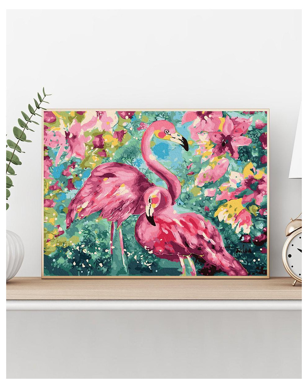 Flamingi w kolorach