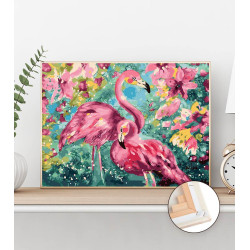 Flamingi w kolorach
