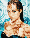 Malowanie po numerach Angelina Jolie